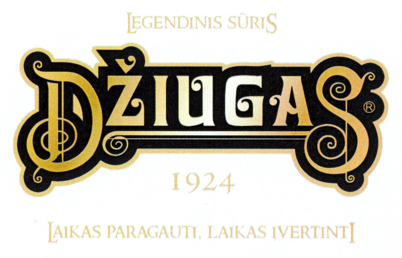 Prekės ženklas: LEGENDINIS SŪRIS DŽIUGAS 1924 LAIKAS PARAGAUTI, LAIKAS ĮVERTINTI